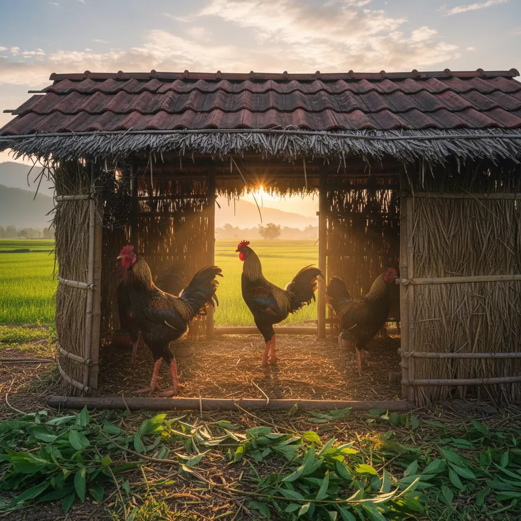 Lựa chọn hướng chuồng phù hợp giúp tận dụng ánh sáng tự nhiên và gió mát