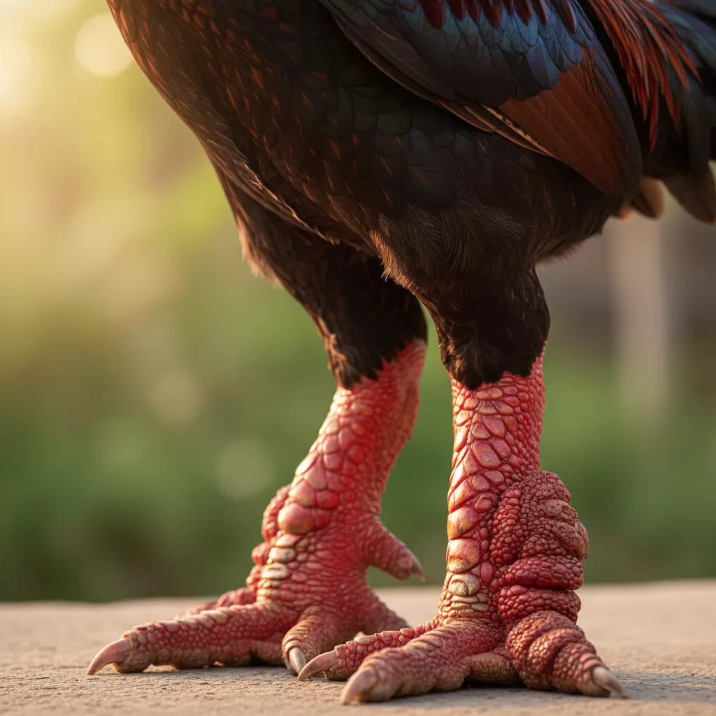 Gà Đông Tảo chất lượng cao với đôi chân to và lớp da đỏ đặc trưng