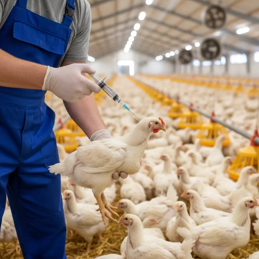 Thực hiện tiêm chủng đầy đủ giúp bảo vệ đàn gà khỏi dịch bệnh