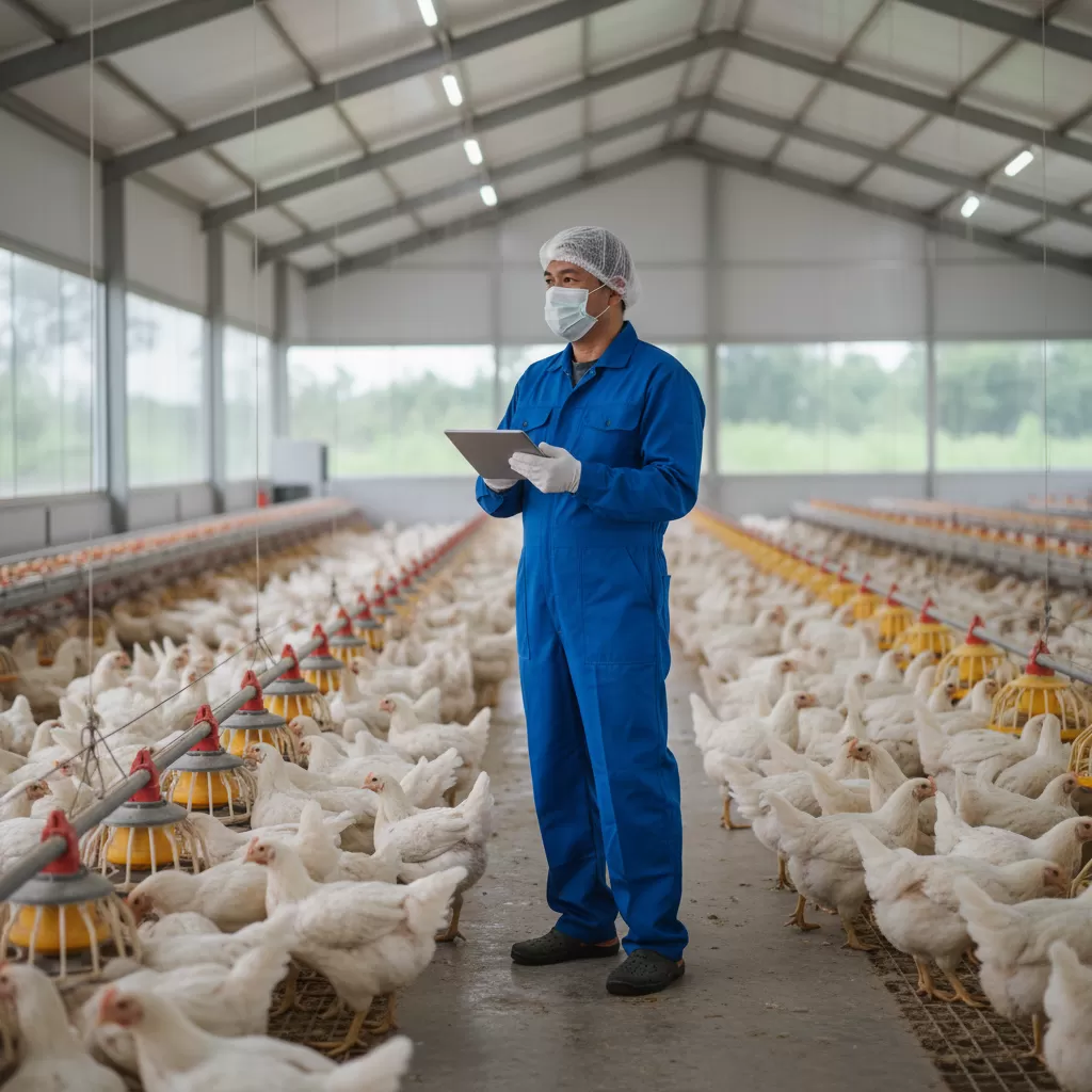 Duy trì thói quen quan sát đàn gà hàng ngày là chìa khóa để quản lý sức khỏe vật nuôi hiệu quả