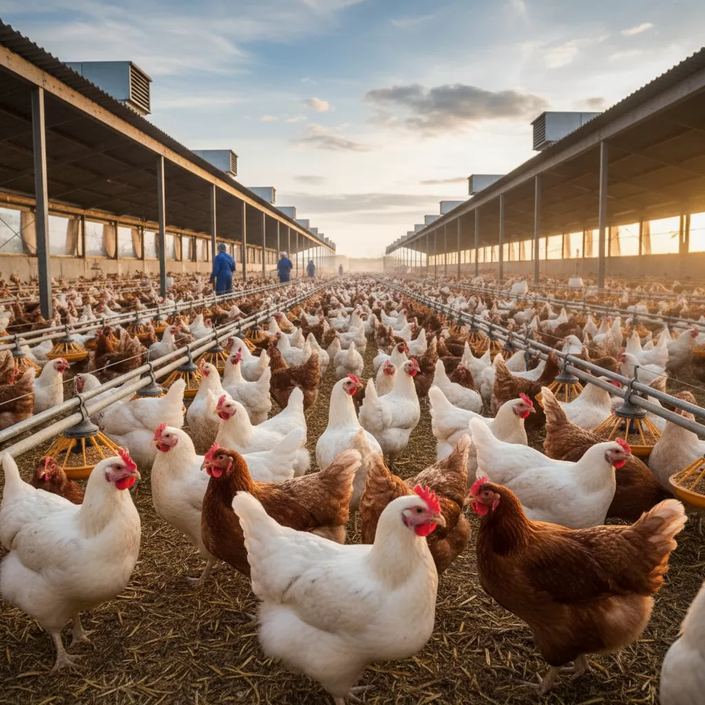 Đảm bảo dinh dưỡng đầy đủ là yếu tố then chốt cho sức khỏe và sự phát triển của đàn gà