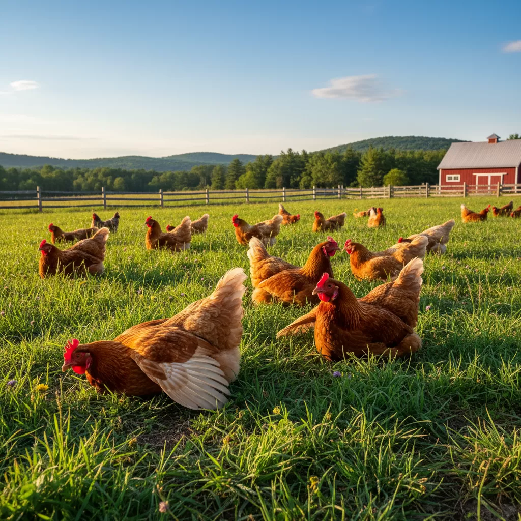 Ánh nắng mặt trời là nguồn cung cấp vitamin D tự nhiên quan trọng nhất cho đàn gà