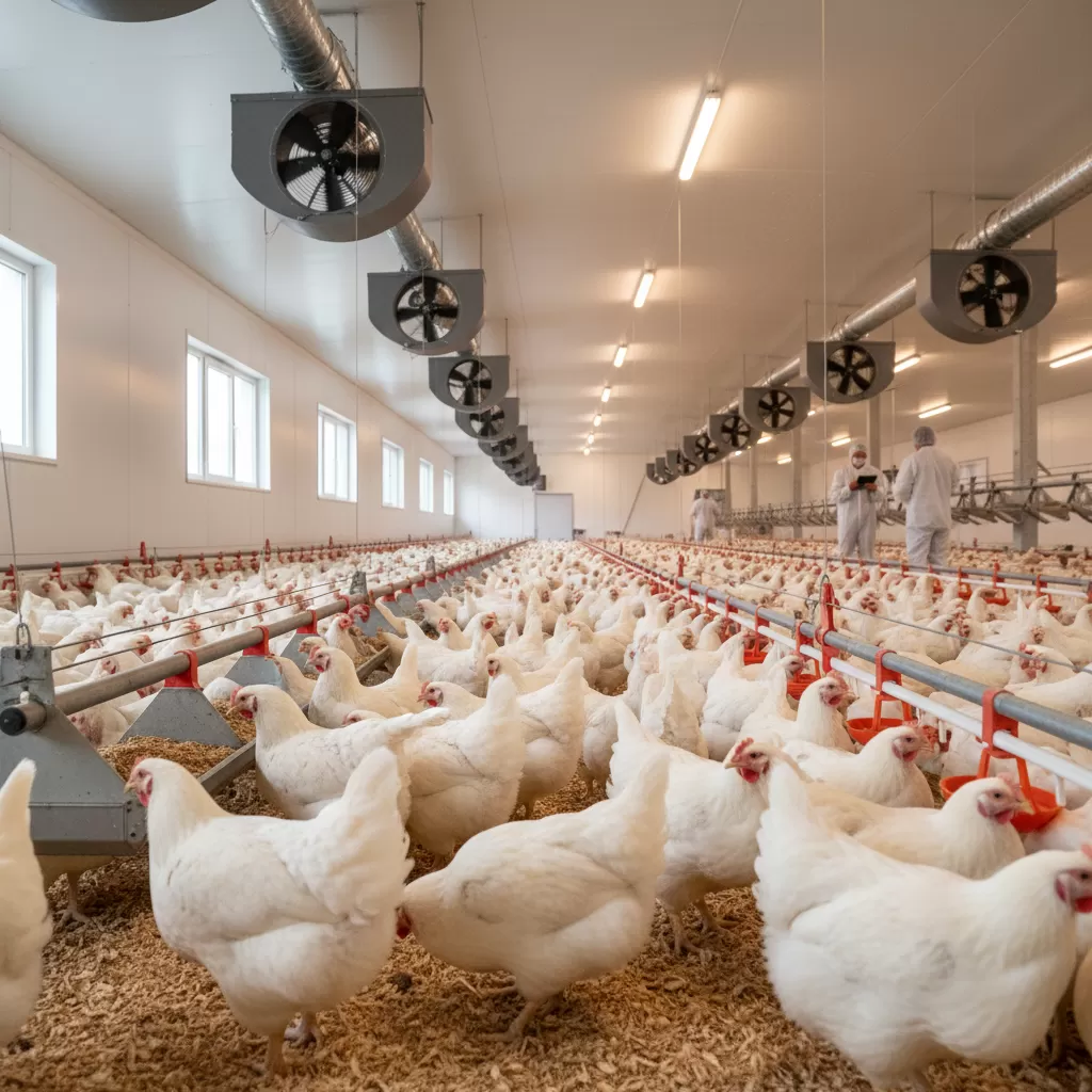 Đàn gà khỏe mạnh đồng đều nhờ chế độ dinh dưỡng đầy đủ khoáng chất