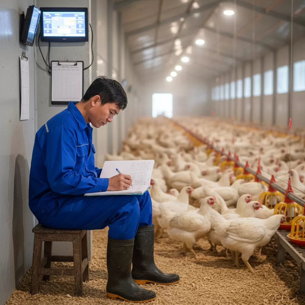 Việc thực hiện cách ghi chép nhật ký bệnh thuốc và kết quả điều trị cho đàn gà giúp quản lý trang trại khoa học hơn