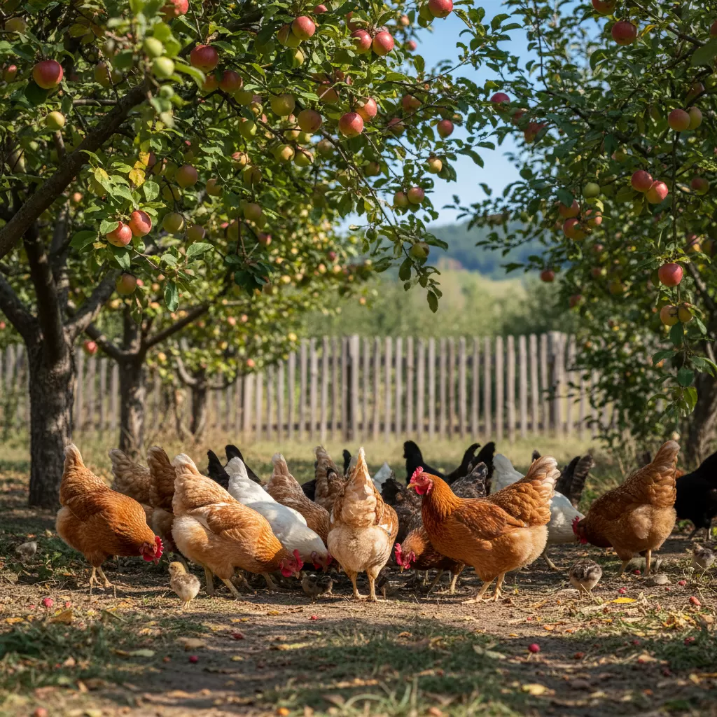 Gà thả vườn tận dụng nguồn thức ăn tự nhiên giúp giảm chi phí đầu tư