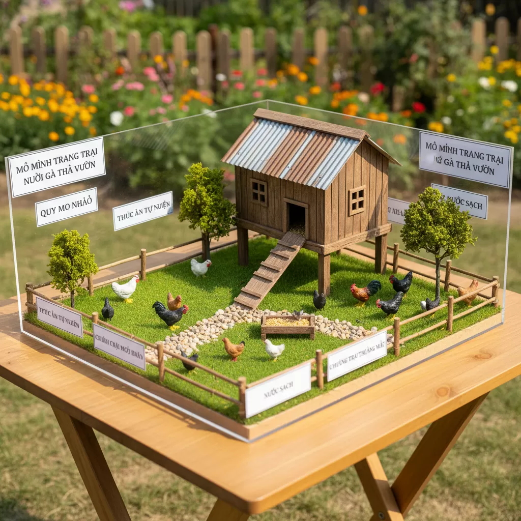Mô hình trang trại gà quy mô nhỏ phù hợp cho người ít vốn