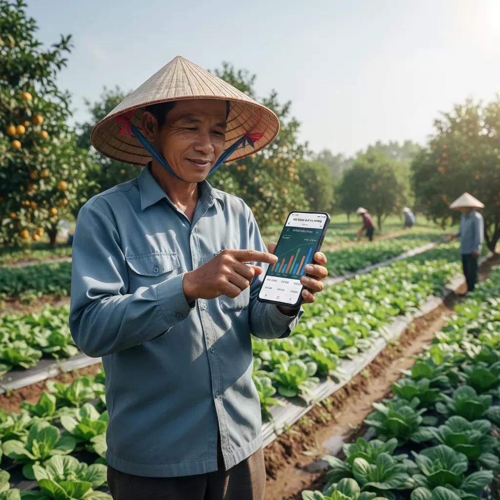 gemini_image_1770295249 Ứng dụng công nghệ giúp cập nhật giá cả thị trường nhanh chóng và chính xác