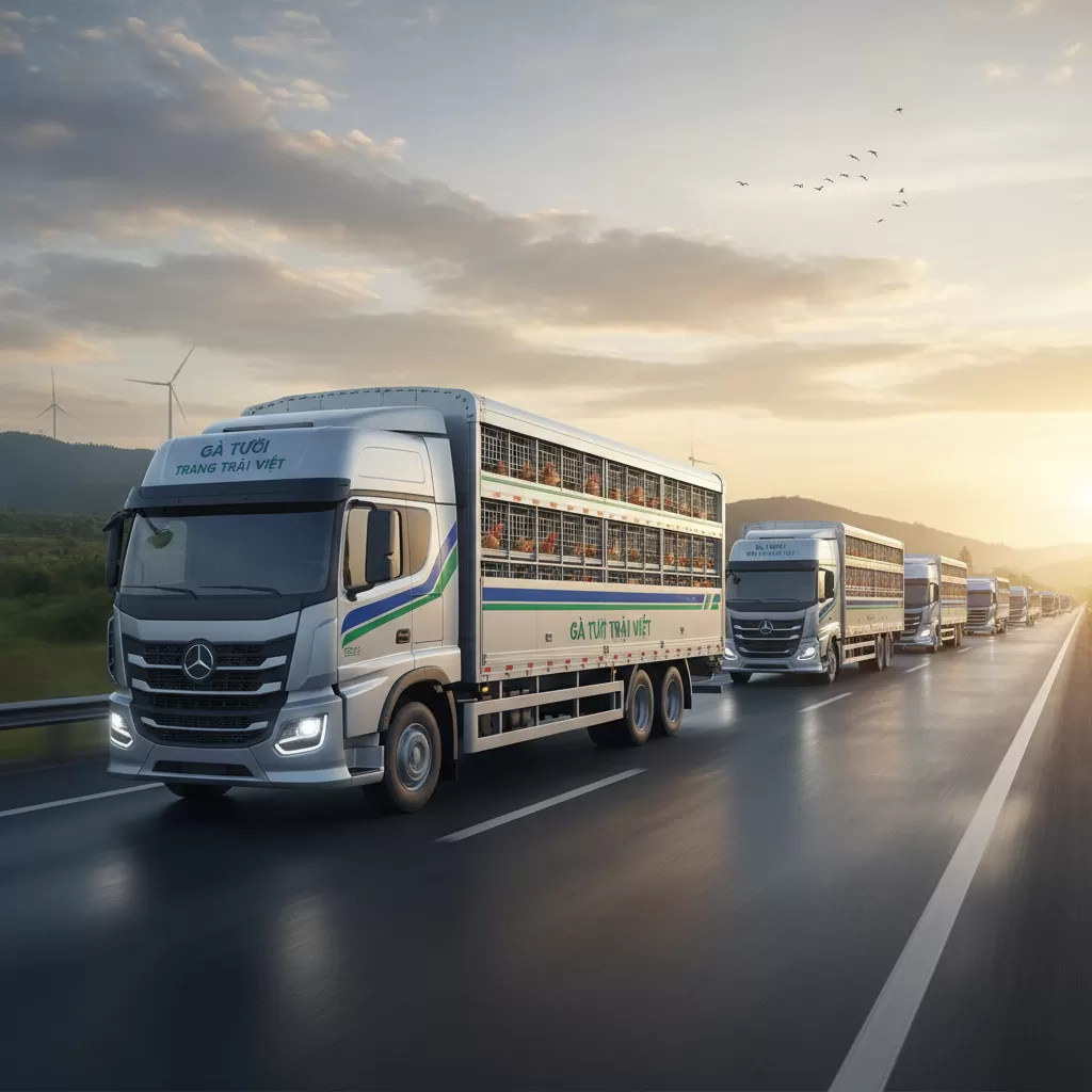 Quy trình vận chuyển gà chuyên nghiệp giúp giảm thiểu hao hụt