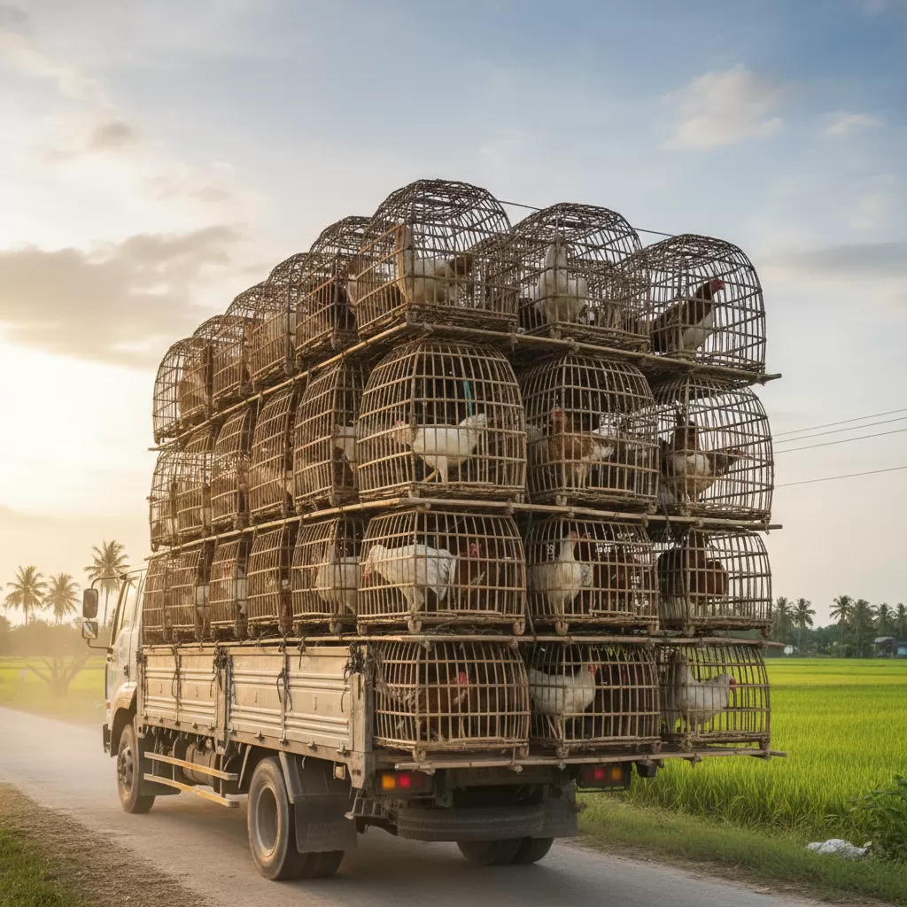 Sắp xếp lồng gà khoa học giúp không khí lưu thông tốt hơn