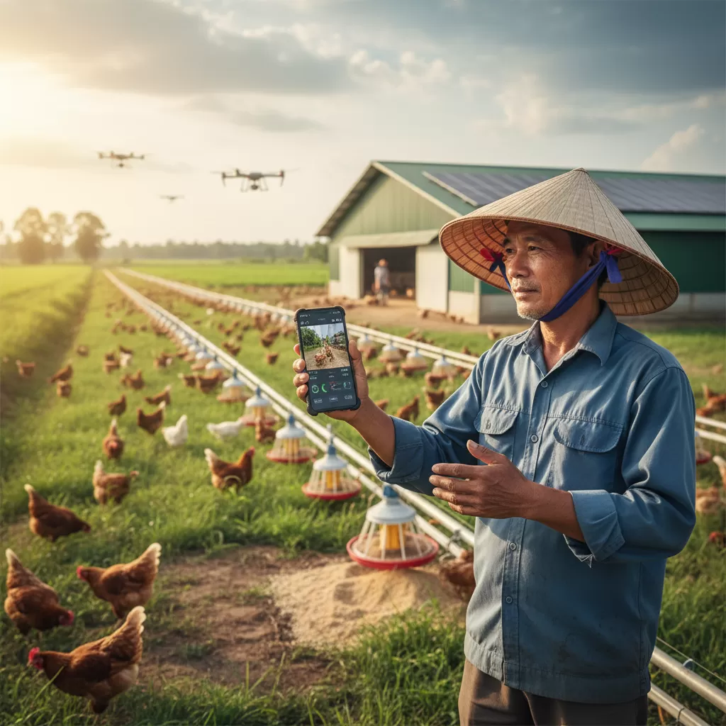 gemini_image_1770296535 Ứng dụng công nghệ số giúp việc quản lý trang trại trở nên hiệu quả và chuyên nghiệp hơn