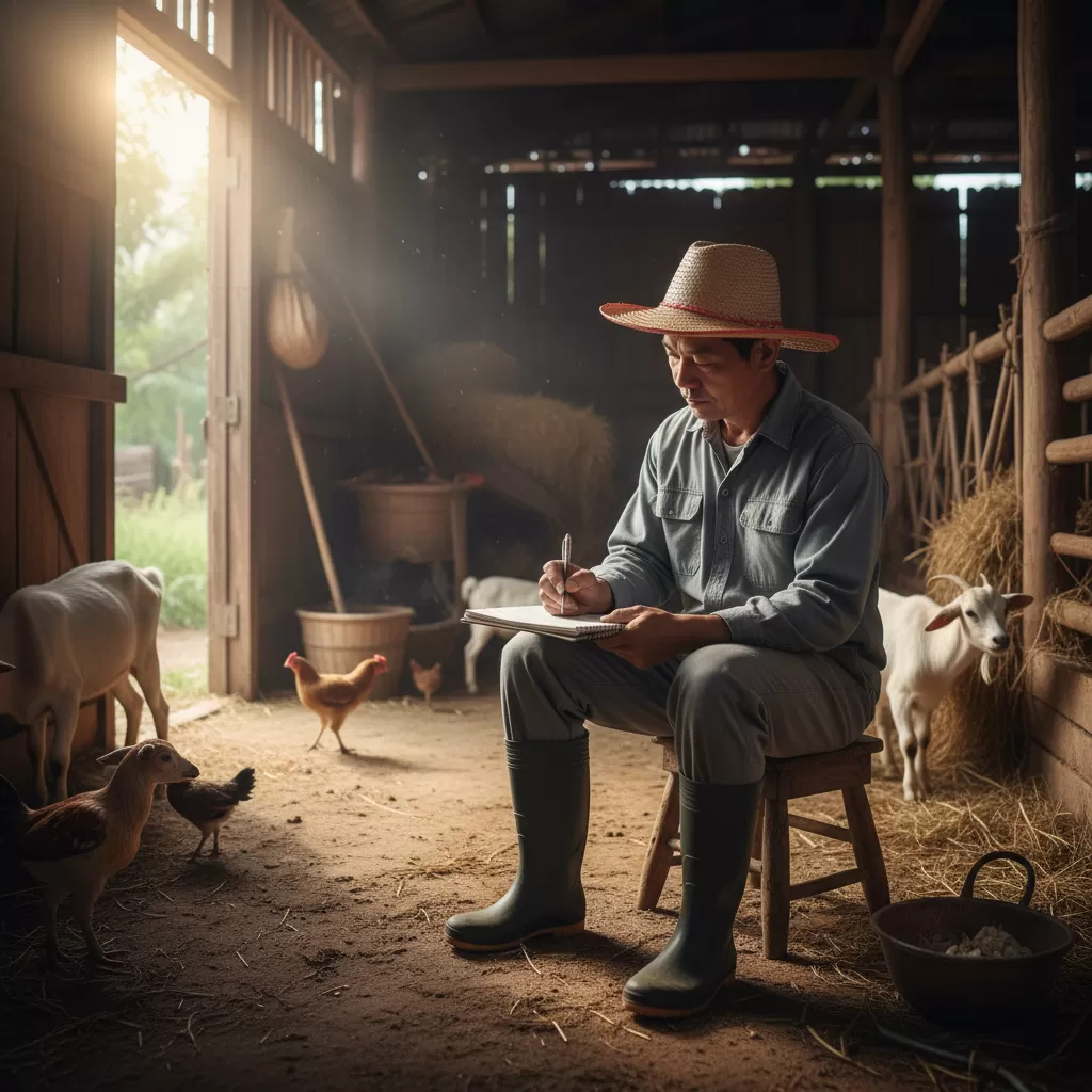 gemini_image_1770296666-1 Ghi chép nhật ký chăn nuôi giúp kiểm soát rủi ro và tối ưu hóa lợi nhuận
