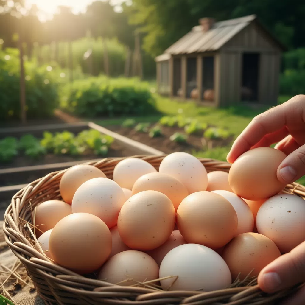 gemini_image_1770297033 Nguồn thực phẩm sạch là lợi ích lớn nhất khi tự nuôi gà tại gia