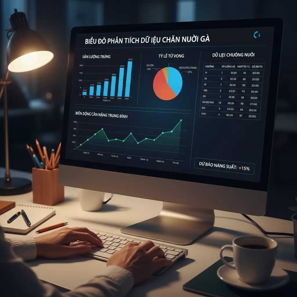 gemini_image_1770298779-1 Hệ thống báo cáo số liệu chi tiết giúp tối ưu hóa lợi nhuận và hỗ trợ mở rộng quy mô chăn nuôi