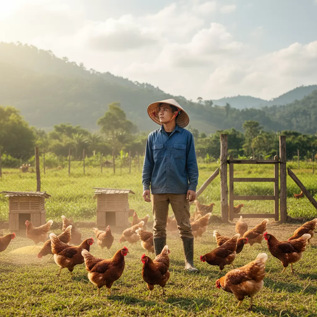 Hành trình về quê nuôi gà chứa đựng nhiều kỳ vọng nhưng cũng không ít thử thách