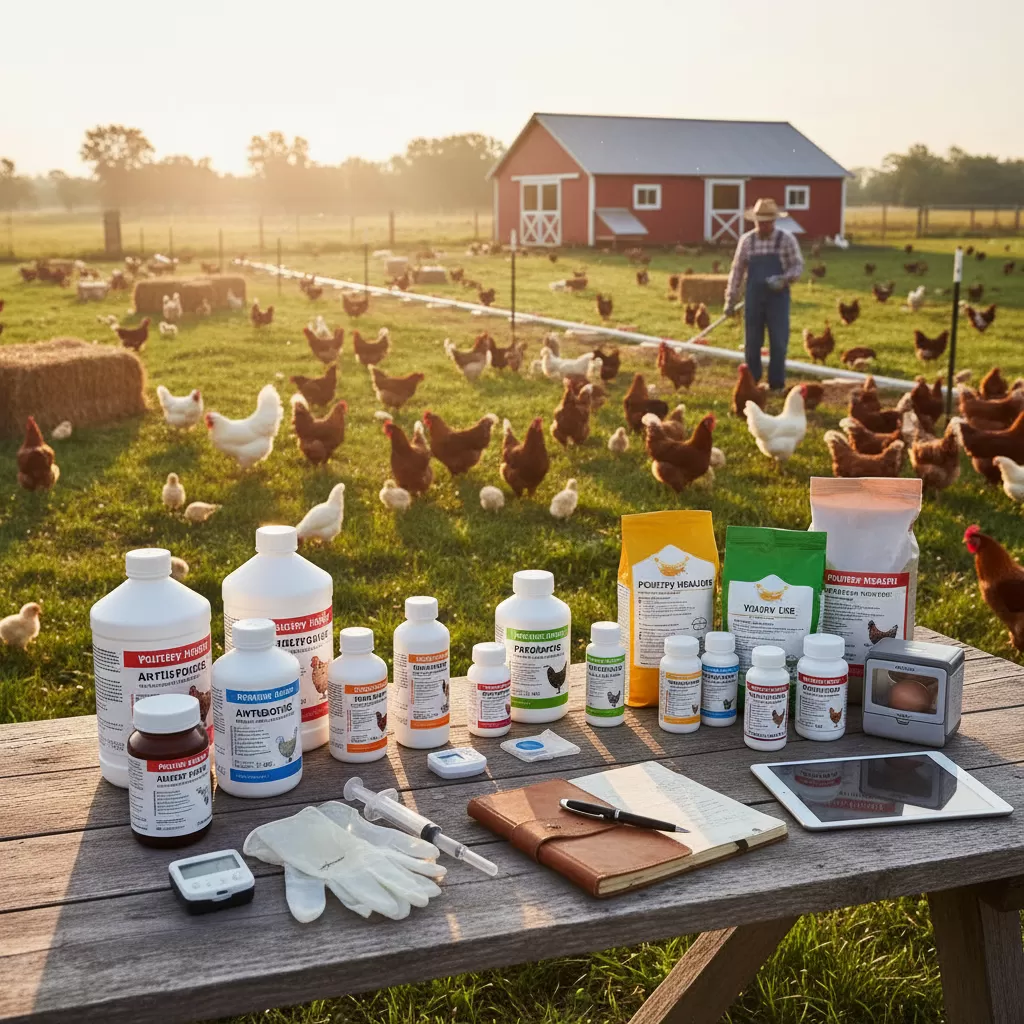 Tổng quan các vật tư thú y thiết yếu cần trang bị trong trang trại gà