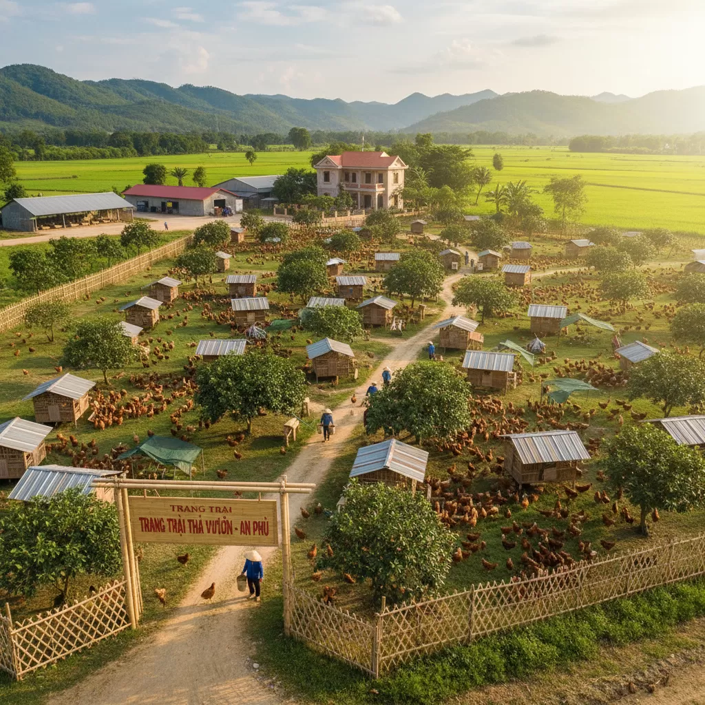 Mô hình chăn nuôi gà chuyên nghiệp được các thành viên Hội Nuôi Gà VN áp dụng rộng rãi