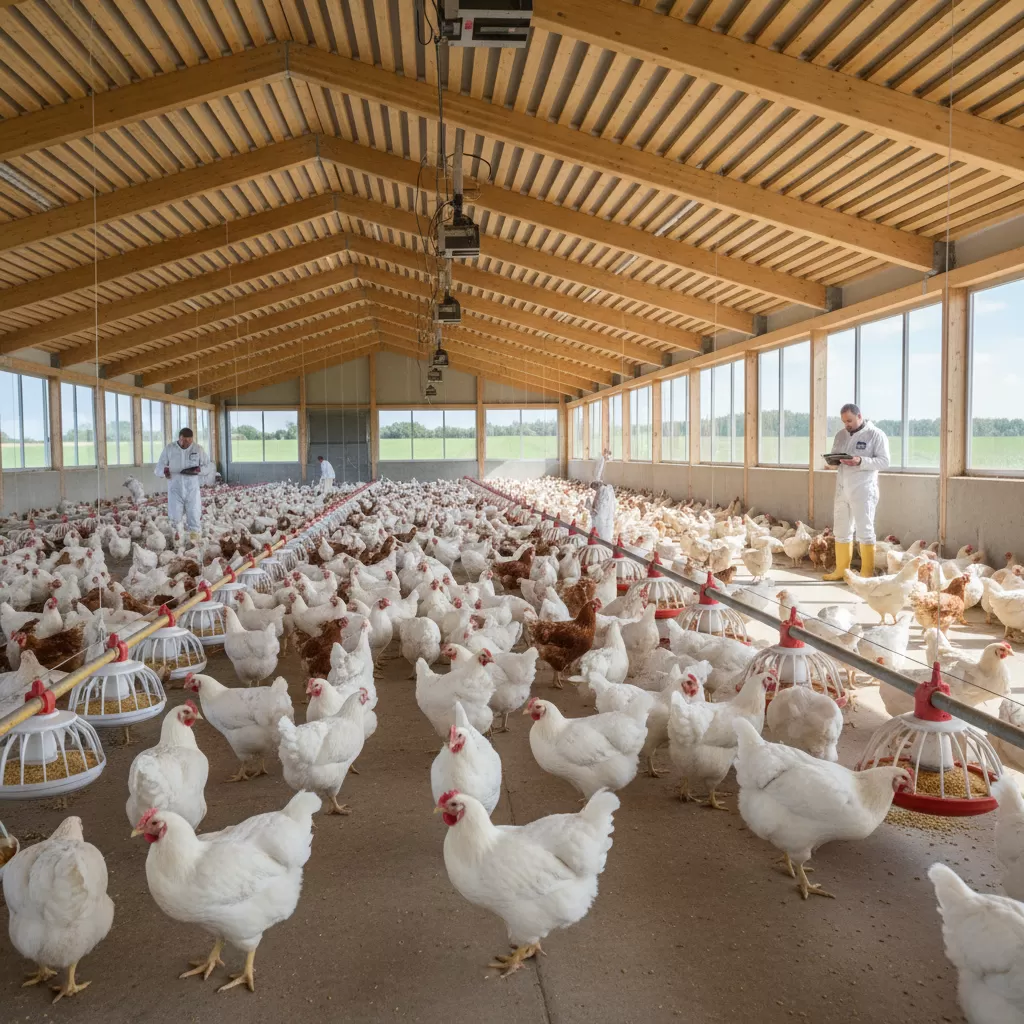 Áp dụng đúng kỹ thuật giúp đàn gà phát triển khỏe mạnh và đồng đều